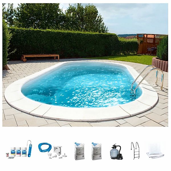 my POOL BWT Ovalpool "PREMIUM mit sandfarbener Innenfolie" Höhe: 150 cm, in günstig online kaufen