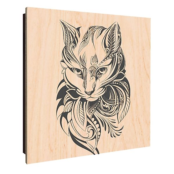 Banjado Großer Schlüsselkasten Holz 30x30cm Schwarz Scharnier Links 50 Hake günstig online kaufen