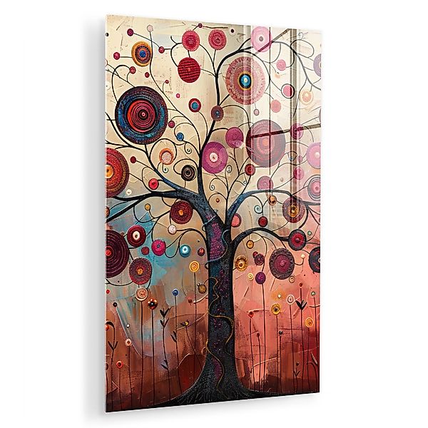 MuchoWow Acrylglasbild Baum - Lila - günstig online kaufen