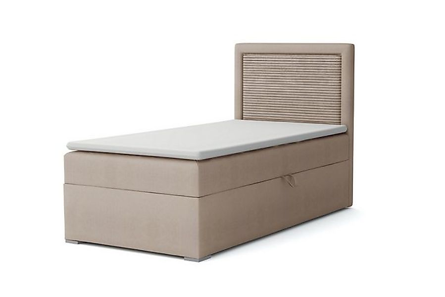 Deine Möbel 24 Boxspringbett JAX Boxbett Einzelbett Polsterbett Jugendbett günstig online kaufen