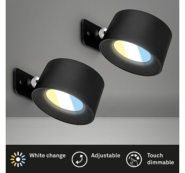 Briloner Leuchten Wandleuchte 2899025B, Dimmfunktion, LED fest integriert, günstig online kaufen
