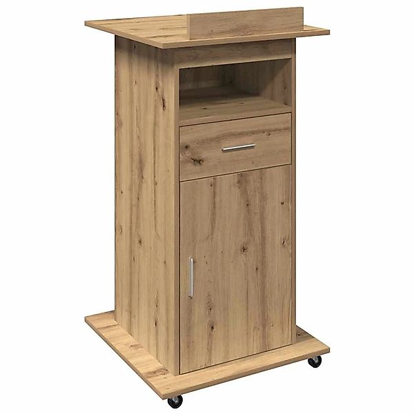 vidaXL Podium mit Regal Artisan-Eiche 55 x 55 x 107 cm Holzwerkstoff 862298 günstig online kaufen
