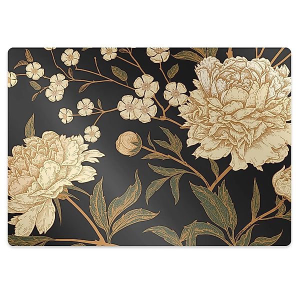 Tulup Bodenschutzmatte Weiße Pfingstrose Bodenschutzmatte Teppich 140x100 c günstig online kaufen