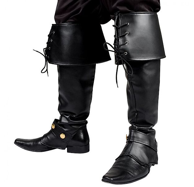 Boland Kostüm Edle Stiefelstulpen Ryder schwarz günstig online kaufen