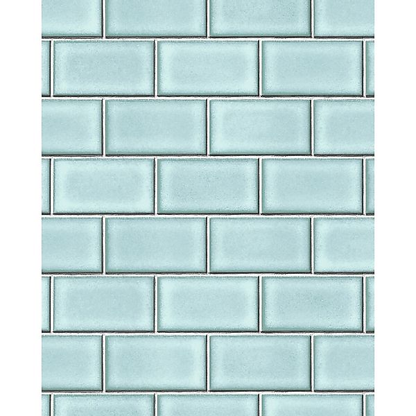PROFHOME BA220106-DI Grafik Tapete Geometrisch Blau pastell-Türkis Weiß 0,5 günstig online kaufen