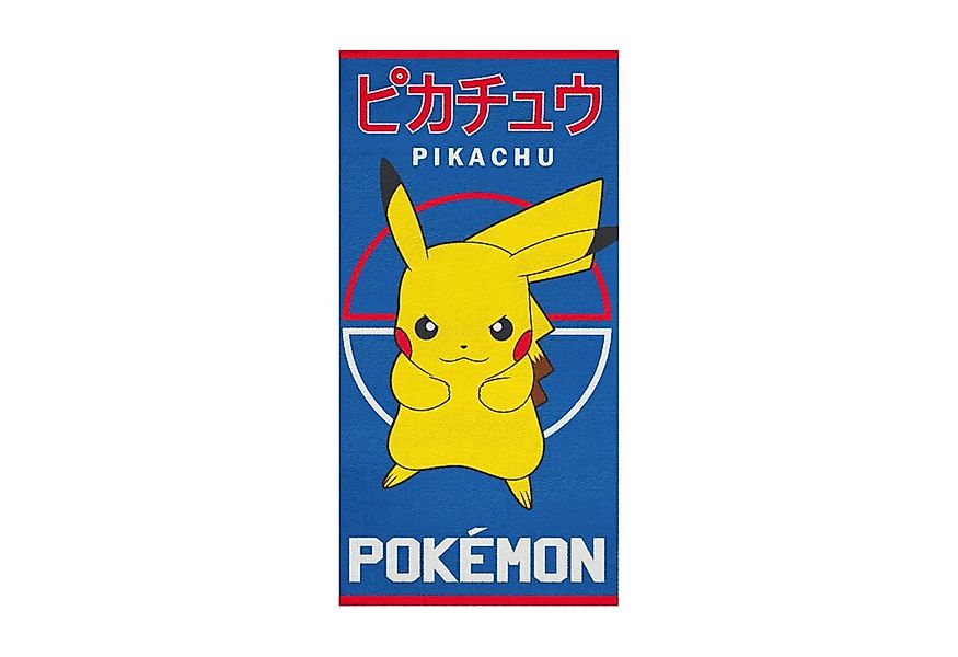 MTOnlinehandel Badetuch Pokemon blau, Geschenkidee für Kinder, 70x140cm, Fa günstig online kaufen