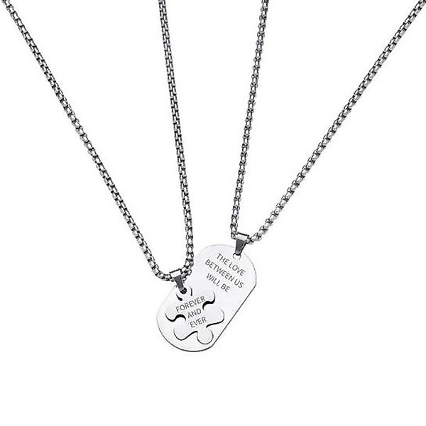 KARMA Freundschaftskette Partnerketten Puzzle Silber Paarschmuck günstig online kaufen