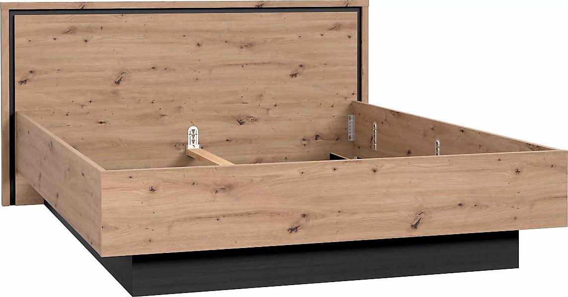 FORTE Bettgestell "Trondheim, Belastbarkeit 250KG, Loft-Stil", melaminbesch günstig online kaufen