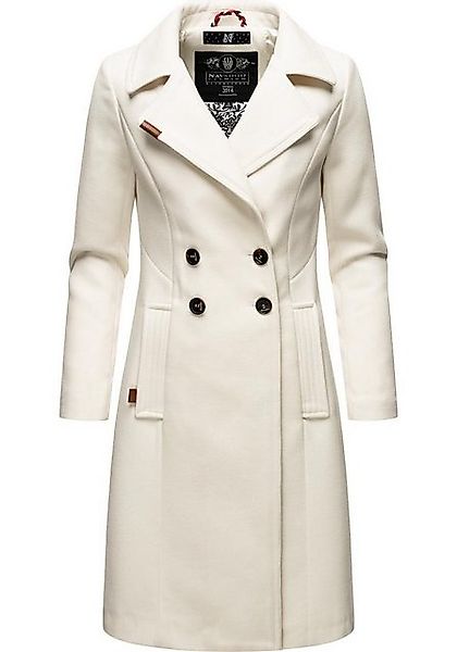 Navahoo Wintermantel Wooly edler Damen Trenchcoat in Wollmantel-Optik günstig online kaufen