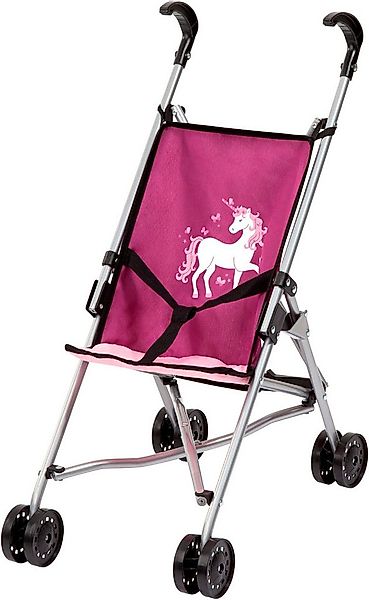 Bayer Puppenbuggy bordeaux mit Einhorn günstig online kaufen