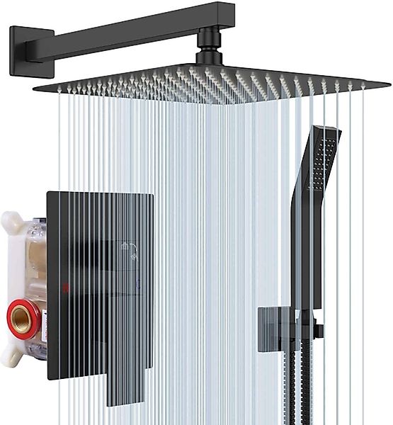 Rainsworth Duschsystem Unterputz Duscharmatur Set, 3 günstig online kaufen