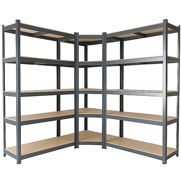 Arebos Schwerlastregal, Eckregal 180 x 90 günstig online kaufen
