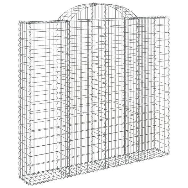 vidaXL Gabionen mit Hochbogen 3 Stk 200x50x180/200cm Eisen 1679835 günstig online kaufen