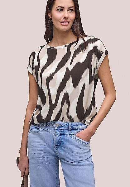 STREET ONE Kurzarmbluse aus softer Viskose günstig online kaufen