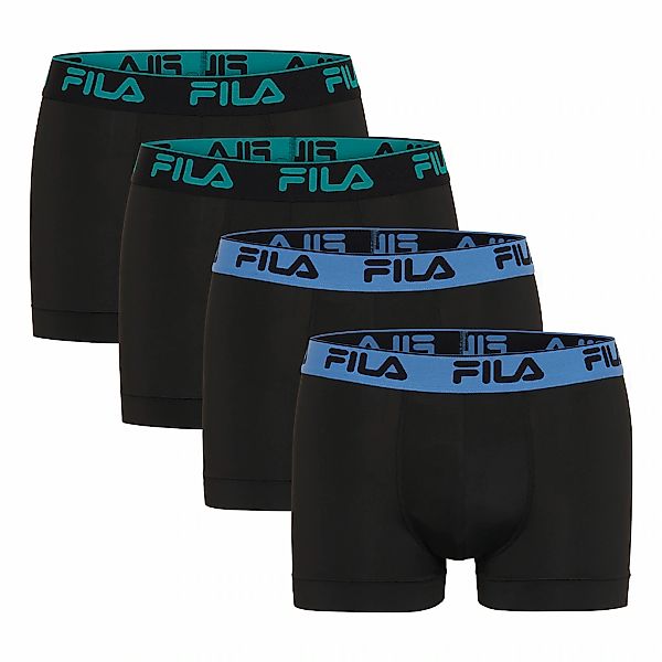 Fila Boxer 4er Pack, ohne Eingriff, mit farbigem Logobund, Multipack günstig online kaufen