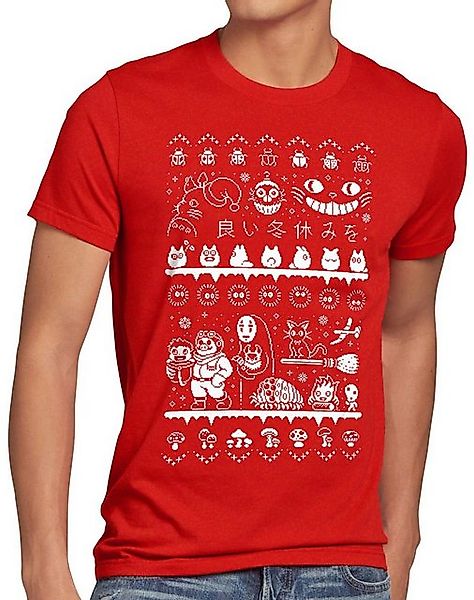 style3 T-Shirt Ghibli Anime Christmas Sweater totoro mononoke schloss chihi günstig online kaufen