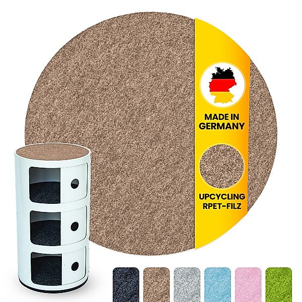 Easy and Green Nachttisch Rund Filzauflage günstig online kaufen