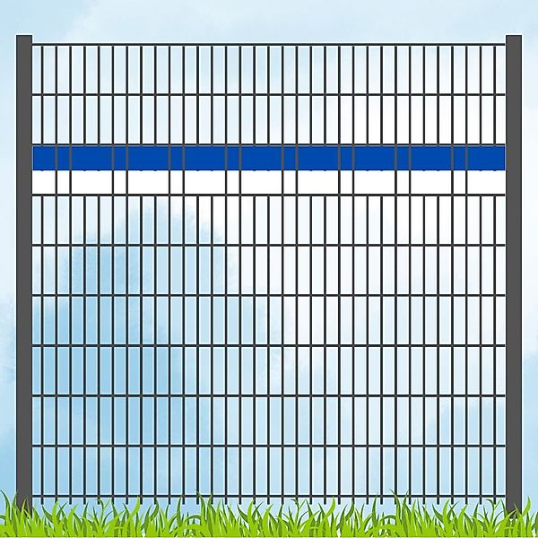 zaunzu Sichtschutzstreifen PP Sichtschutz Fanartikel Vereinsfarben günstig online kaufen