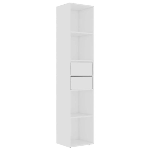 vidaXL Bücherregal Weiß 36x30x171 cm Holzwerkstoff 802867 günstig online kaufen