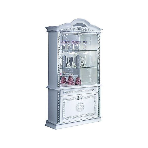 Interdesign24 Glasvitrine Venus (4-Türig, im Barock-Stil, mit Silberverzier günstig online kaufen