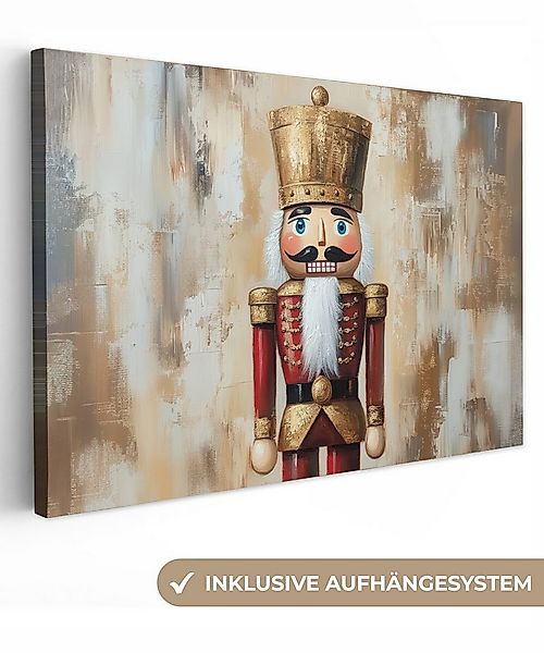OneMillionCanvasses® Leinwandbild Weihnachten - Puppe - Abstrakt, Fotodruck günstig online kaufen