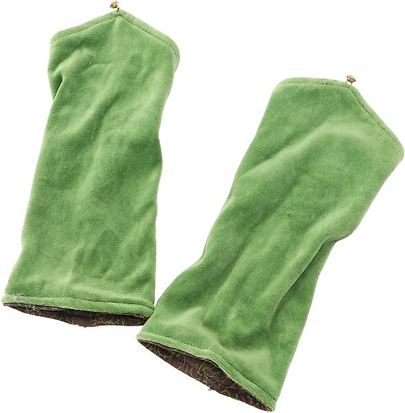 Guru-Shop Strickhandschuhe Handstulpen aus Samtstoff, Wendestulpen,.. günstig online kaufen