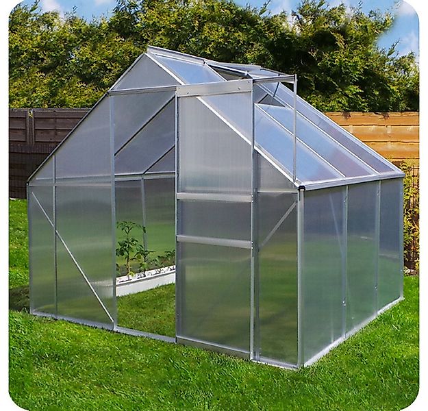 Plantiflex Gewächshaus, 6.00 mm Wandstärke, Aluminium - Garten Pflanzenhaus günstig online kaufen
