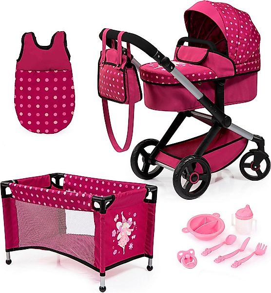 Bayer Kombi-Puppenwagen Xeo Mega, bordeaux, (Set) günstig online kaufen
