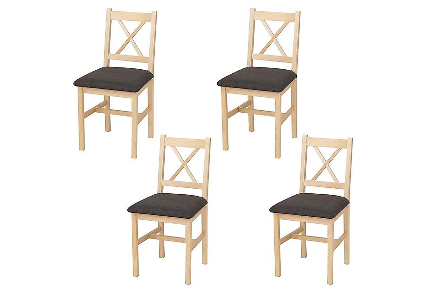 MCW Esszimmerstuhl MCW-F77-S4 (Set, 4 St), Stabile Konstruktion, Massives H günstig online kaufen