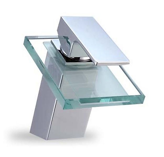 HAC24 Waschtischarmatur Glas Wasserfall Waschbecken Armatur Wasserhahn Mess günstig online kaufen