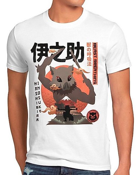 style3 T-Shirt Inosuke Beast demon slayer anime japan manga cosplay günstig online kaufen