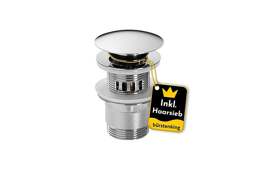 Bürstenking Ablaufgarnitur Ø 63/66 mm – Push-Open Ablaufventil - mit & ohne günstig online kaufen