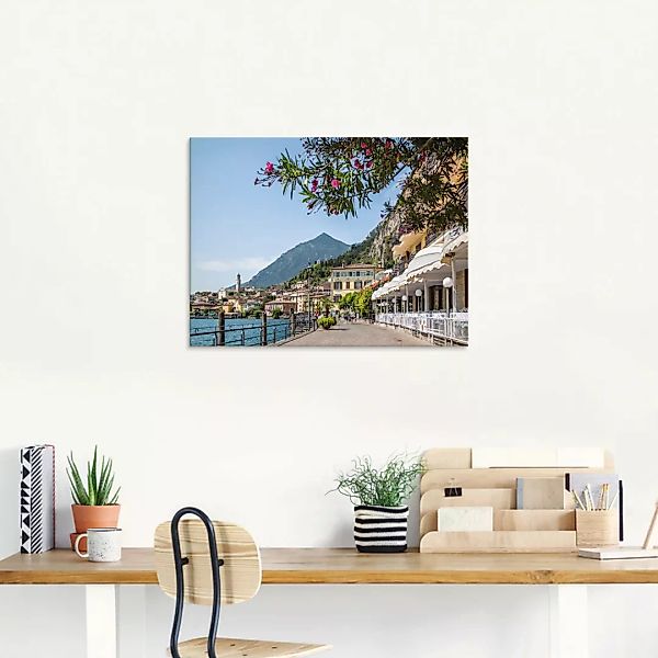 Artland Glasbild "Gardasee Limone sul Garda", Europa, (1 St.) günstig online kaufen