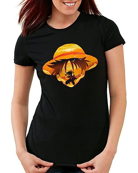 style3 T-Shirt Corsair Sunset one piece japan anime luffy manga monkey ruff günstig online kaufen