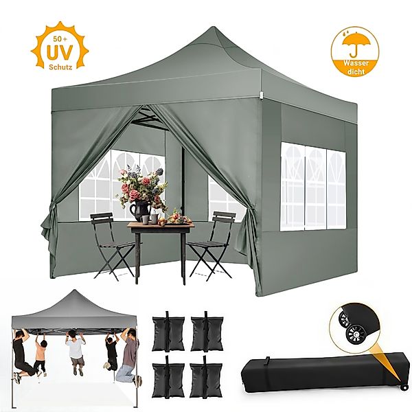 Tooluck Faltpavillon 3x3m Premium Pavillon mit günstig online kaufen