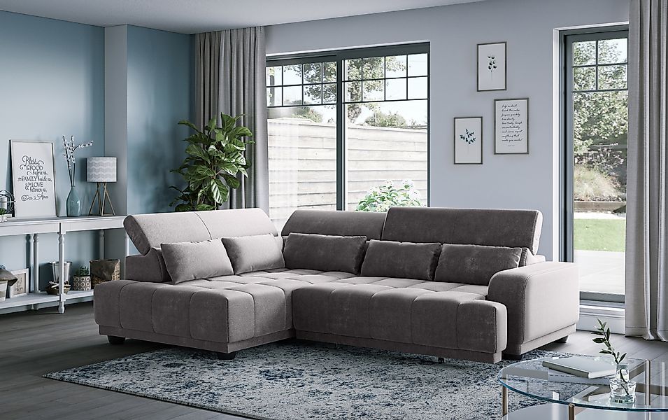 COTTA Ecksofa »Jade - L Form, Sitzbreite 201 cm« inkl. Kopfteilverstellung günstig online kaufen