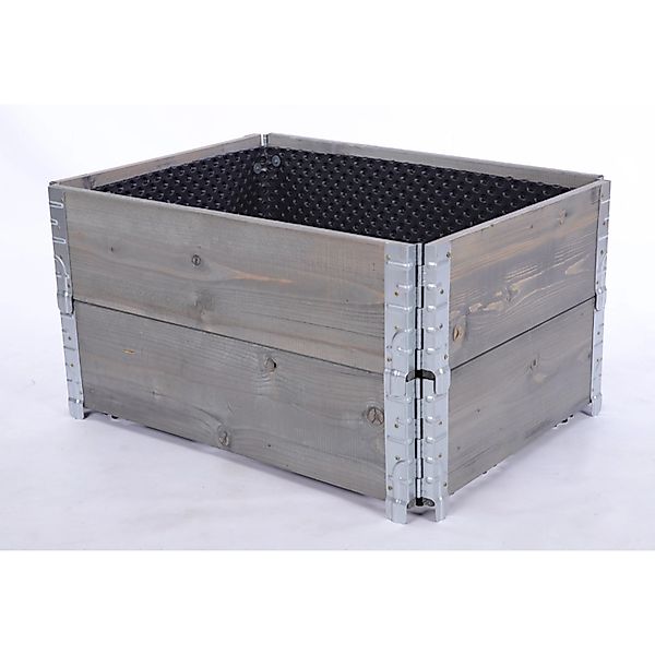 PROREGAL Hochbeetkisten GuardBox 40x80x60cm inkl. Luftfolie Grau günstig online kaufen