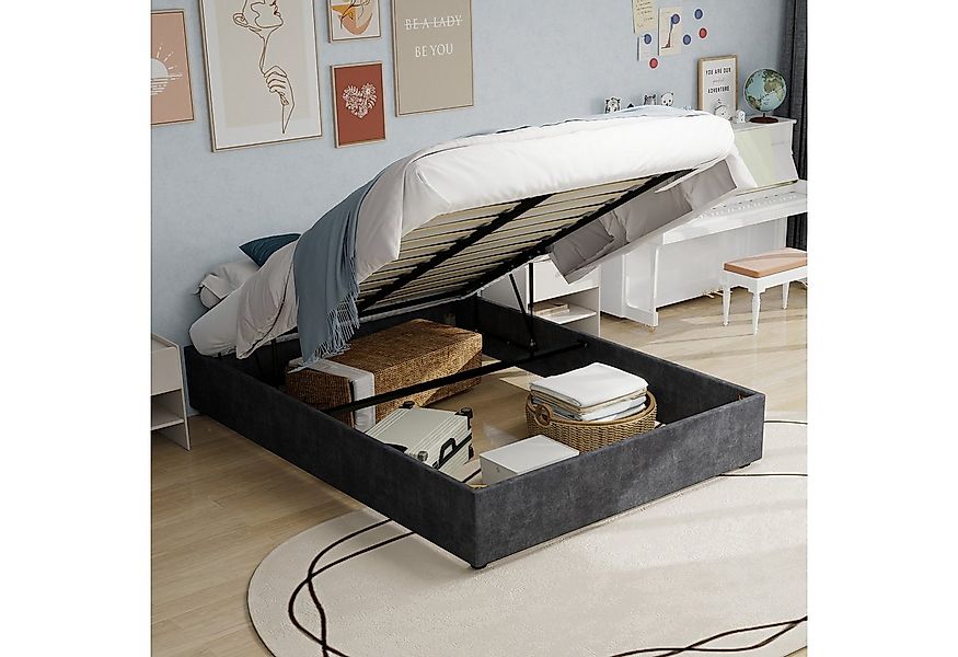 BlingBin Polsterbett Jugendbett Kinderbett (1-tlg., mit großzügigem Staurau günstig online kaufen