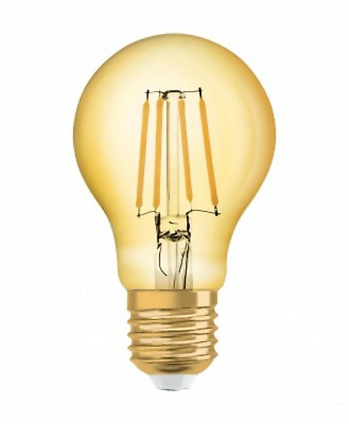 OSRAM LED VINTAGE 1906 CLASSIC A 35 FS Warmweiß Filament Gold E27 Glühlampe günstig online kaufen