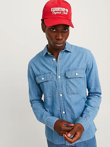 Jack & Jones Langarmhemd "JJETRAVIS SHIRT LS NOOS", mit Brusttaschen günstig online kaufen