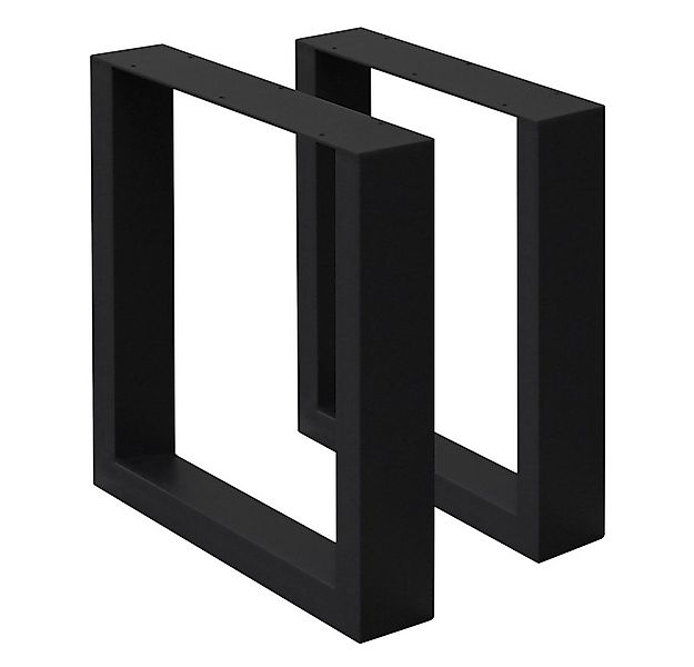 ECD Germany Tischbein 2x Tischkufen aus Vierkantprofilen aus pulverbeschich günstig online kaufen