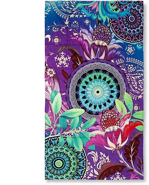 hip Strandtuch »Chess«, (1 St., Strandtuch 100 x 180 cm), Baumwolle, Velour günstig online kaufen