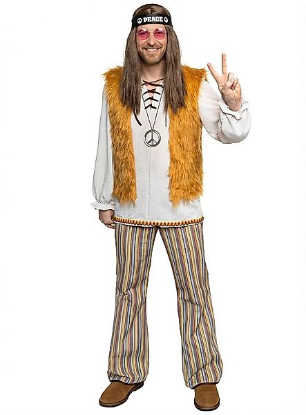 Metamorph Hippie-Kostüm Hippie Kostüm Mann Fasching Karnevalskostüm Herren, günstig online kaufen