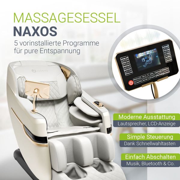 Juskys Massagesessel Naxos, Ganzkörpermassage, 5 Programme, günstig online kaufen