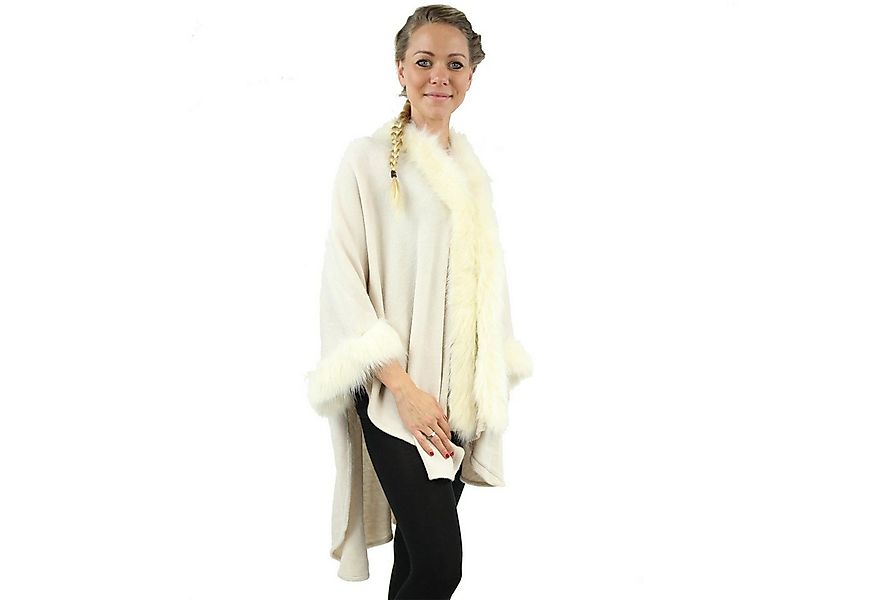 Antonio Poncho Antonio Kuscheliger Damenponcho weiß günstig online kaufen