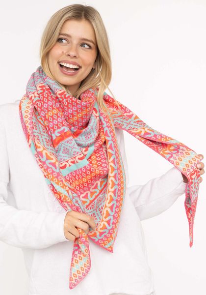 Zwillingsherz Dreieckstuch "Maralda", Feinstrick, Mustermix, umsäumte günstig online kaufen