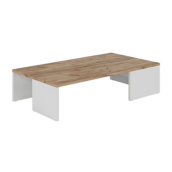 Vicco Couchtisch Hardi, Weiß/Goldkraft Eiche, 90 günstig online kaufen