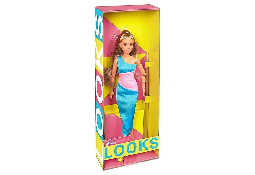 Mattel® Anziehpuppe Barbie Signature Looks Puppe mit knielangem One-Shoulde günstig online kaufen
