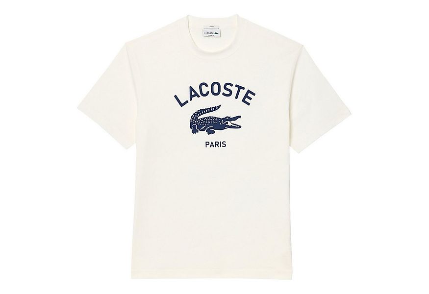 Lacoste Kurzarmshirt T-Shirt mit großem Krokodil-Print auf der Vorderseite günstig online kaufen