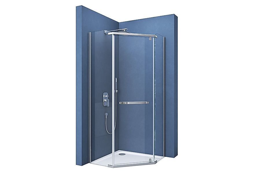 doporro Fünfeckdusche Fünfeckdusche Duschkabine Klarglas Easy-Clean-Beschic günstig online kaufen